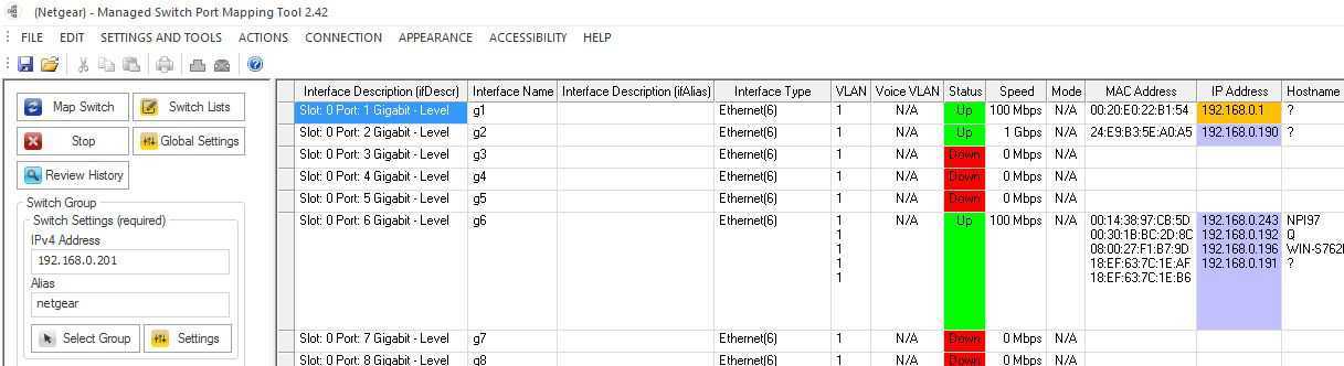 Managed Switch Port Mapping Tool From NetScanTools